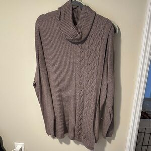 Simply Vera Vera Wang Brown Cowl Neck Sweater